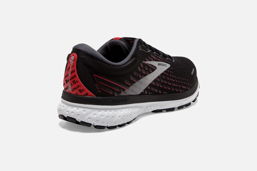 Brooks Israel Ghost 13 Road Running Shoes Mens - Black/Grey - VXZ-407521